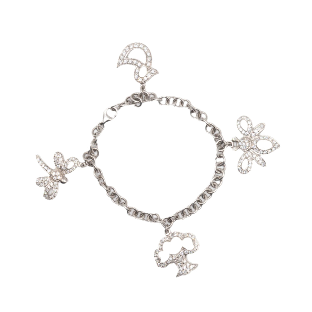 
                      
                        Ebony 925 Sterling Silver Charm Bracelet | SilverWorks
                      
                    