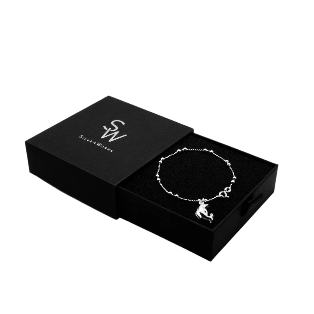 
                      
                        Zale Dangling Dolphin 925 Sterling Silver Chain Bracelet | SilverWorks
                      
                    