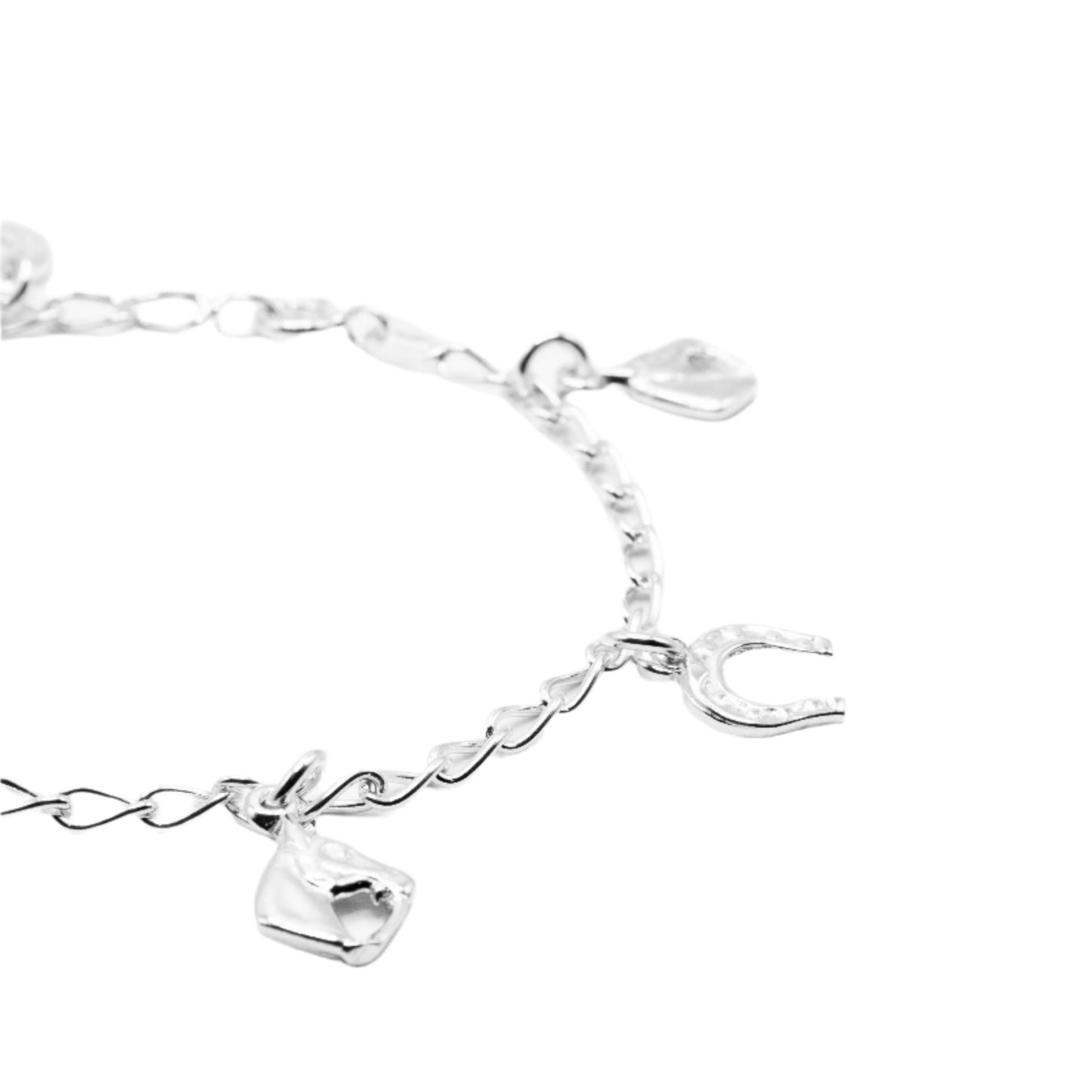 Dante Horseshoe 925 Sterling Silver Charm Bracelet | SilverWorks