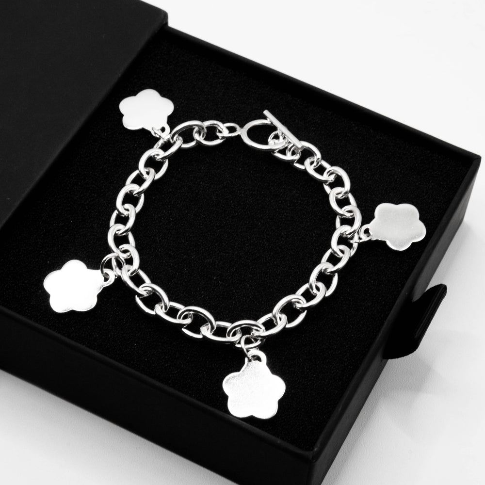 
                      
                        Blossom 925 Sterling Silver Charm Bracelet | SilverWorks
                      
                    