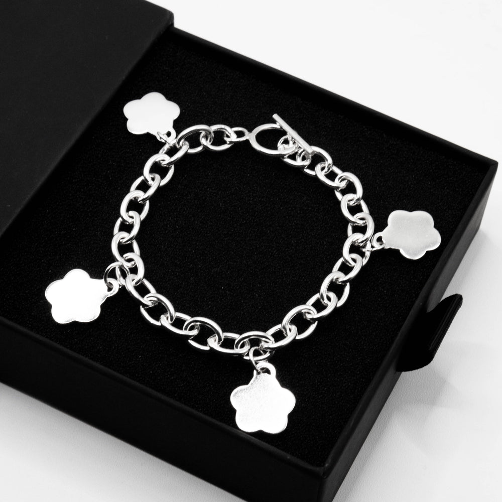 
                      
                        Blossom 925 Sterling Silver Charm Bracelet | SilverWorks
                      
                    