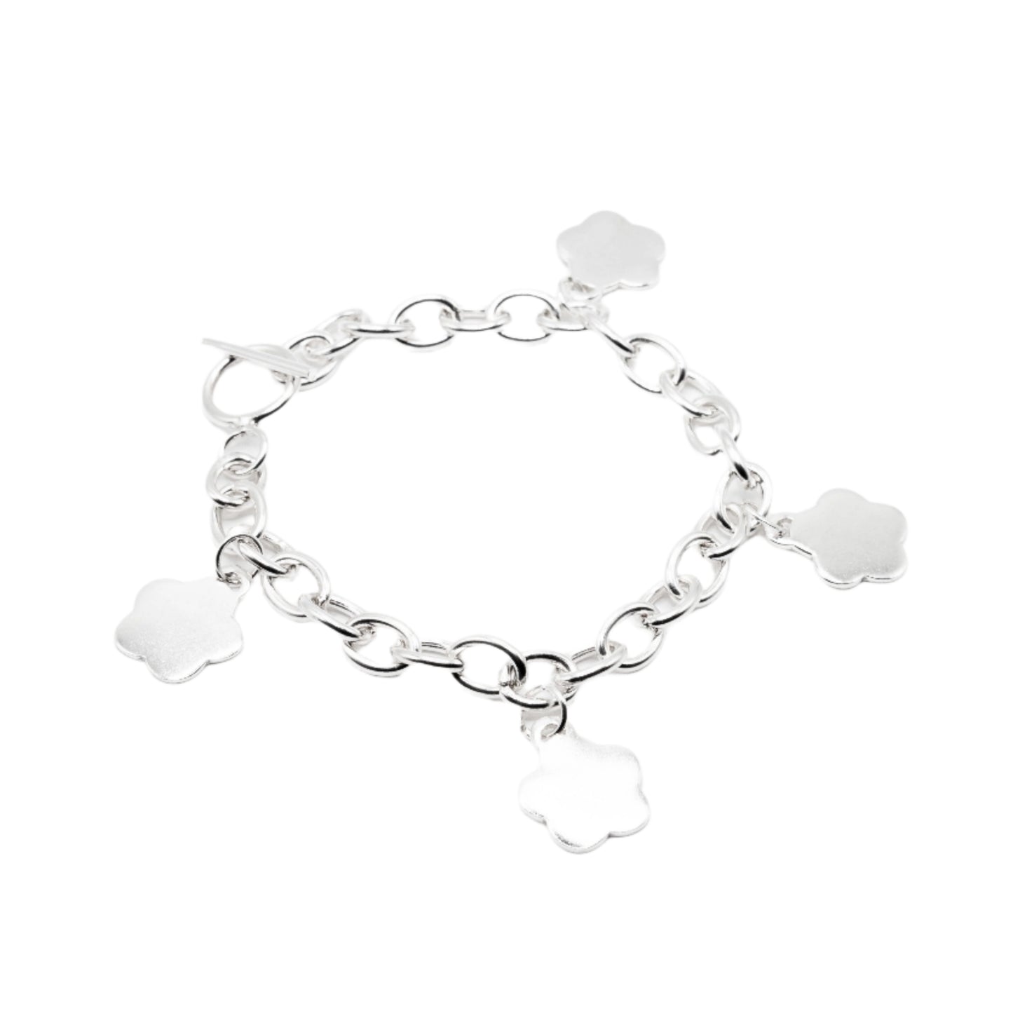 Blossom 925 Sterling Silver Charm Bracelet | SilverWorks
