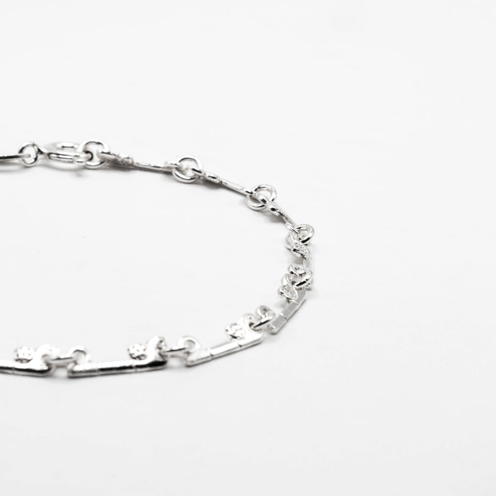 
                      
                        Angela Baguette 925 Sterling Silver Chain Bracelet | SilverWorks
                      
                    