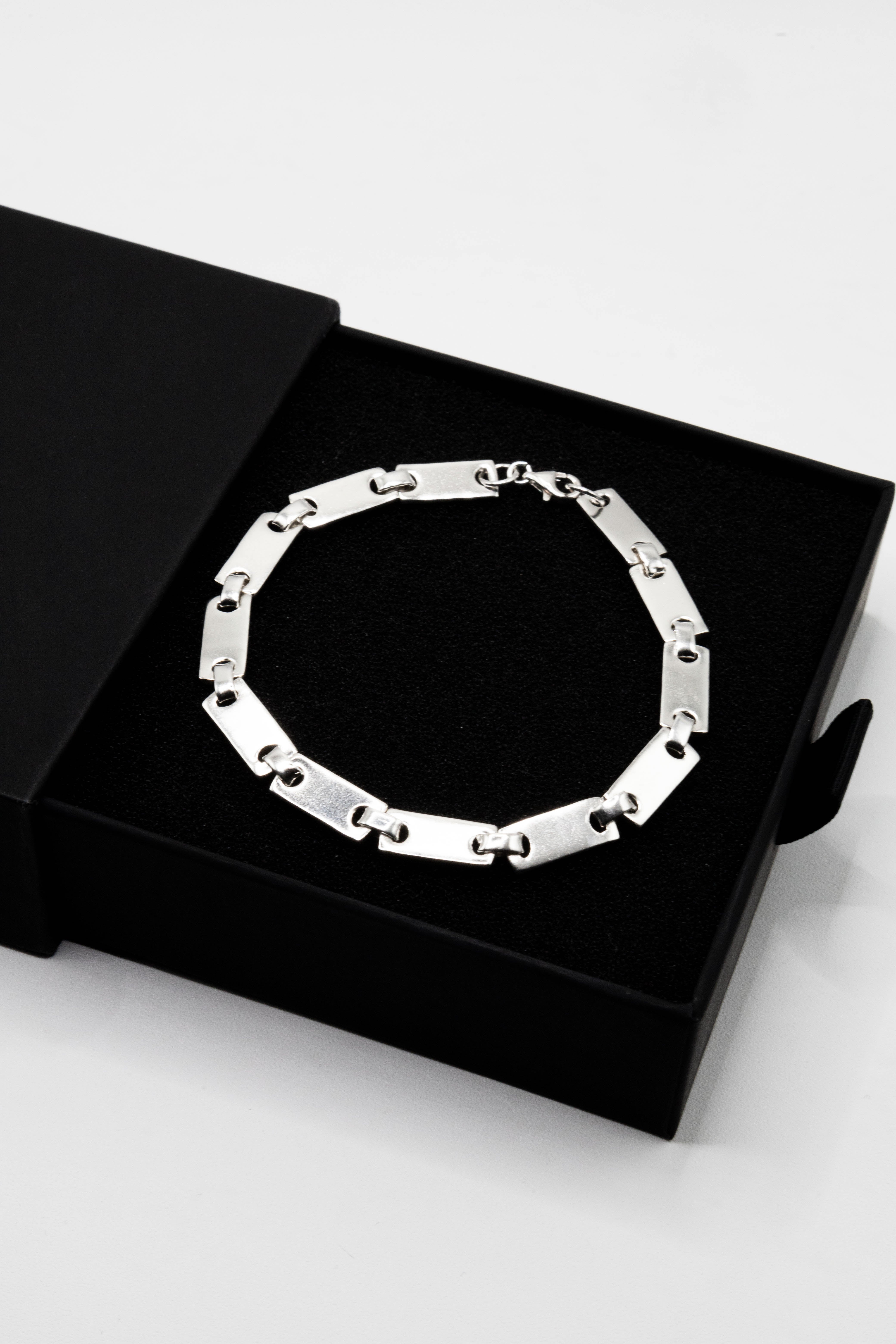 Toby Bar 925 Sterling Silver Chain Bracelet | SilverWorks