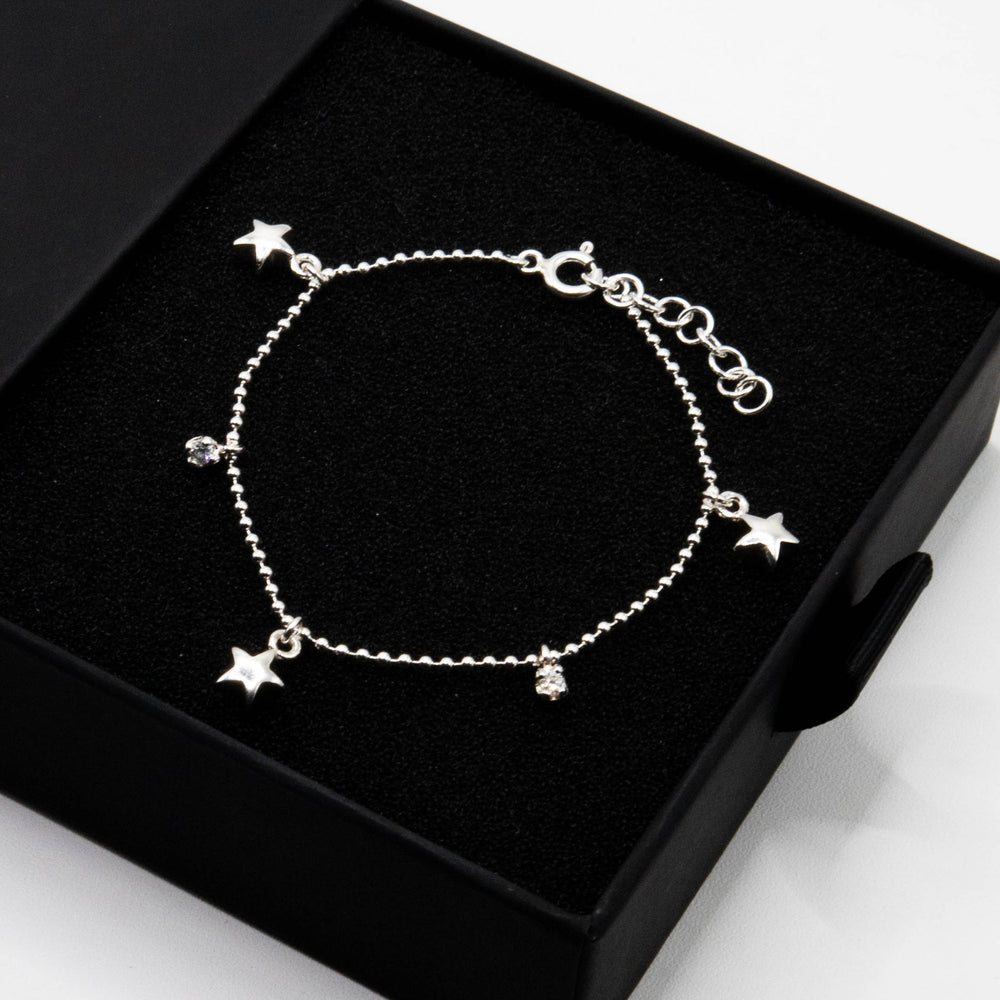 
                      
                        Louisa 925 Sterling Silver Charm Bracelet | SilverWorks
                      
                    