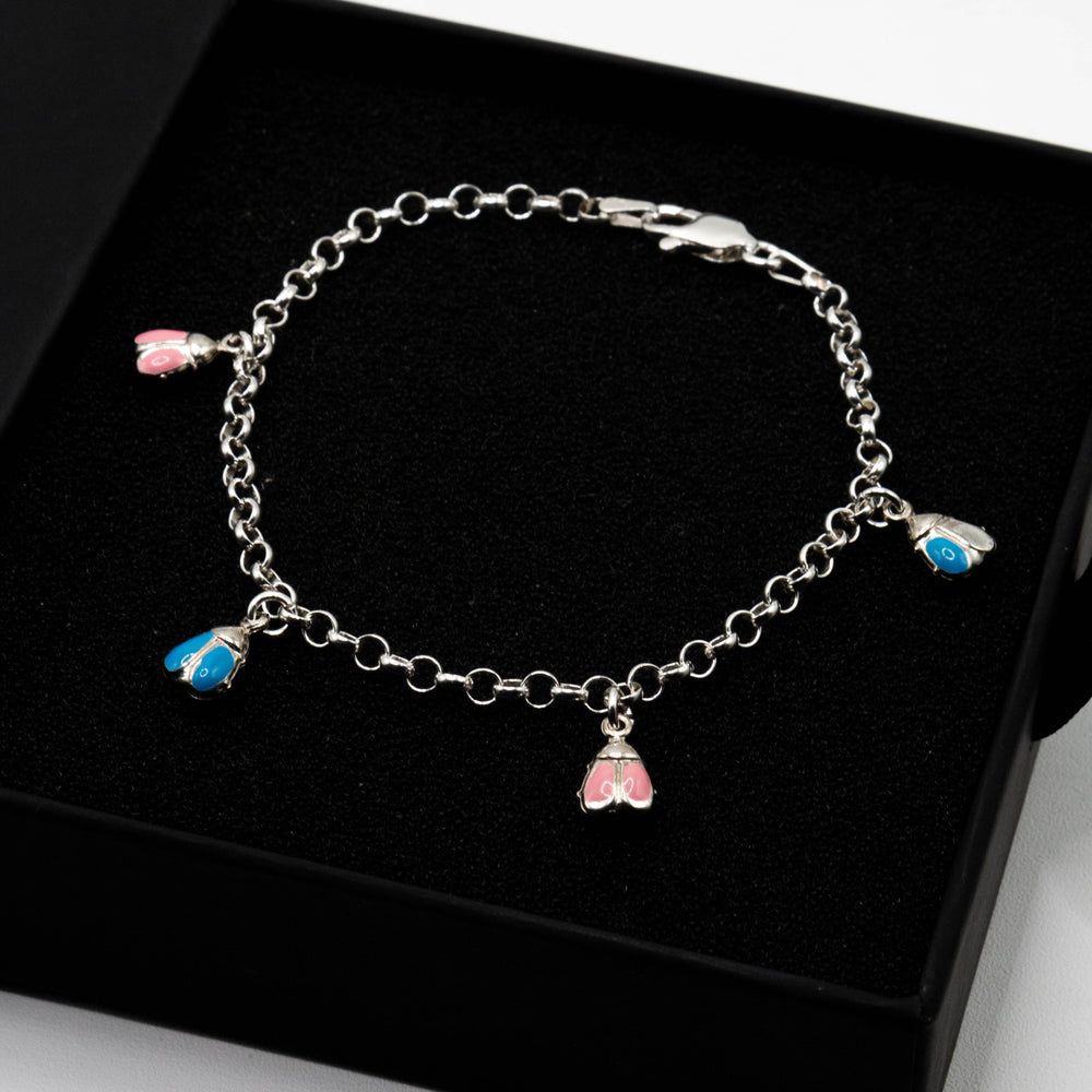 
                      
                        Merlin Multicolor Enamel 925 Sterling Silver Charm Bracelet | SilverWorks
                      
                    