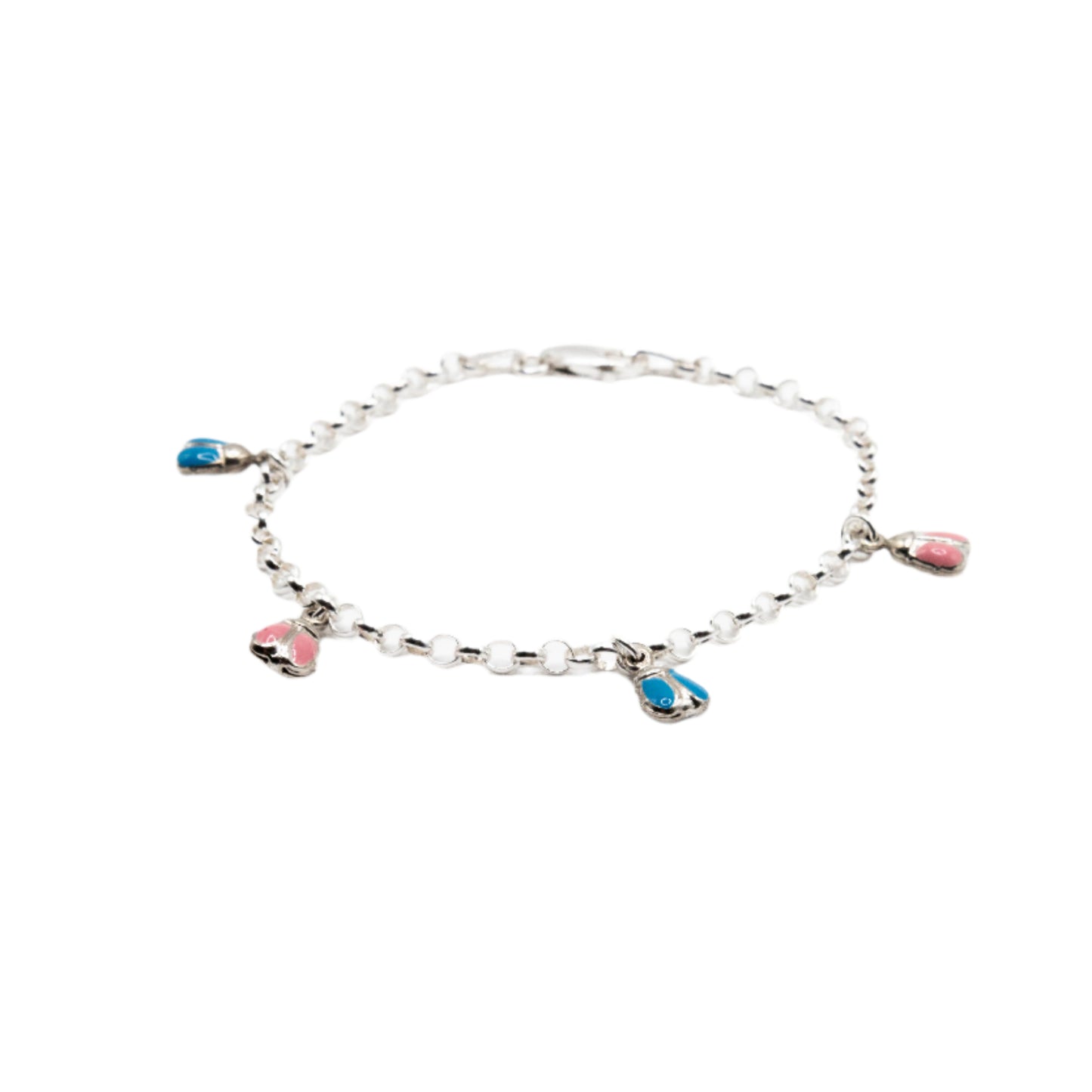 Merlin Multicolor Enamel 925 Sterling Silver Charm Bracelet | SilverWorks