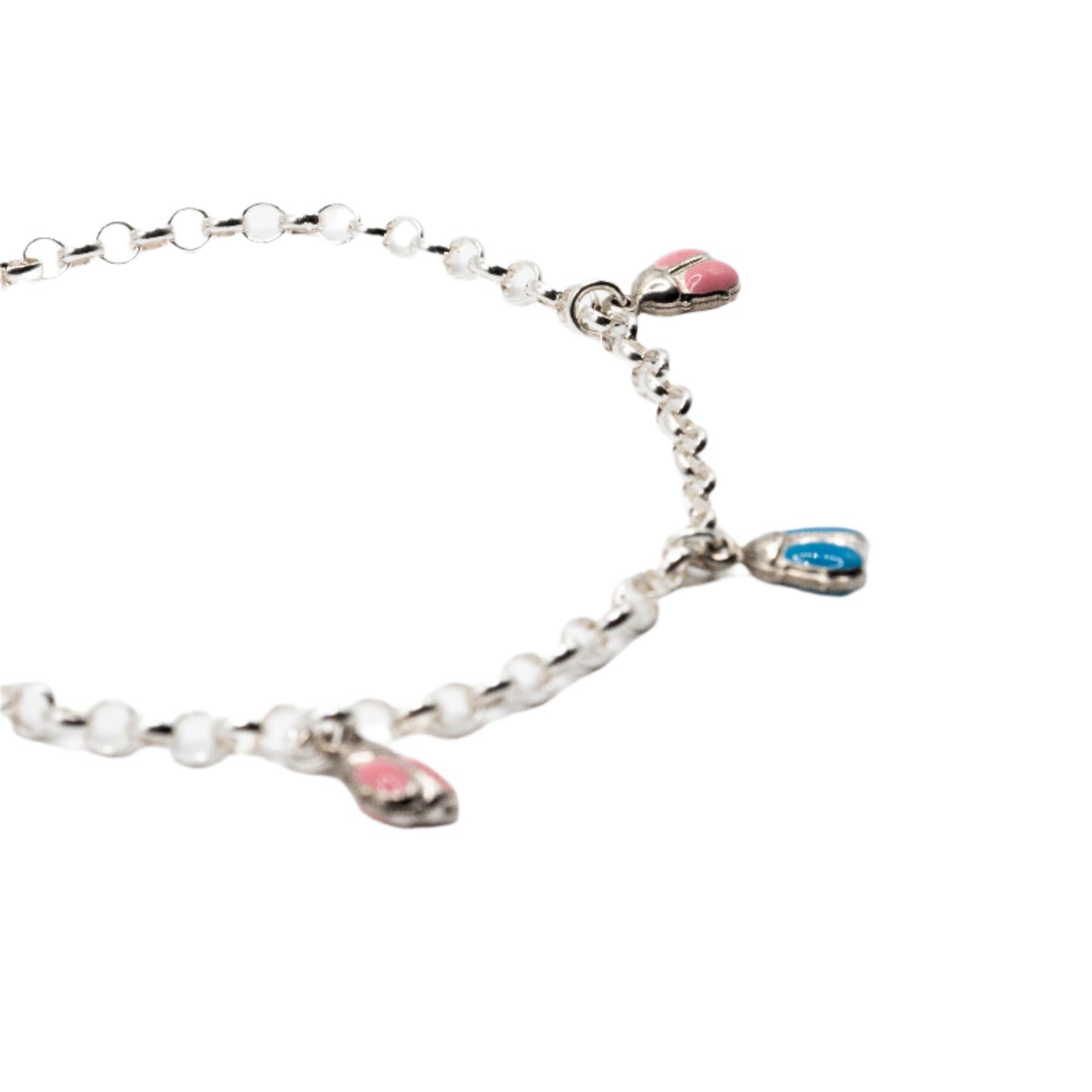 Merlin Multicolor Enamel 925 Sterling Silver Charm Bracelet | SilverWorks