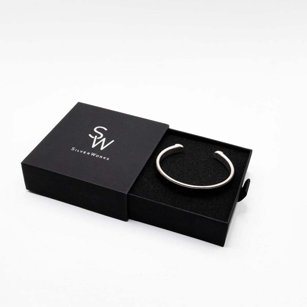 
                      
                        Jaime Black 925 Sterling Silver Bangle Bracelet | SilverWorks
                      
                    