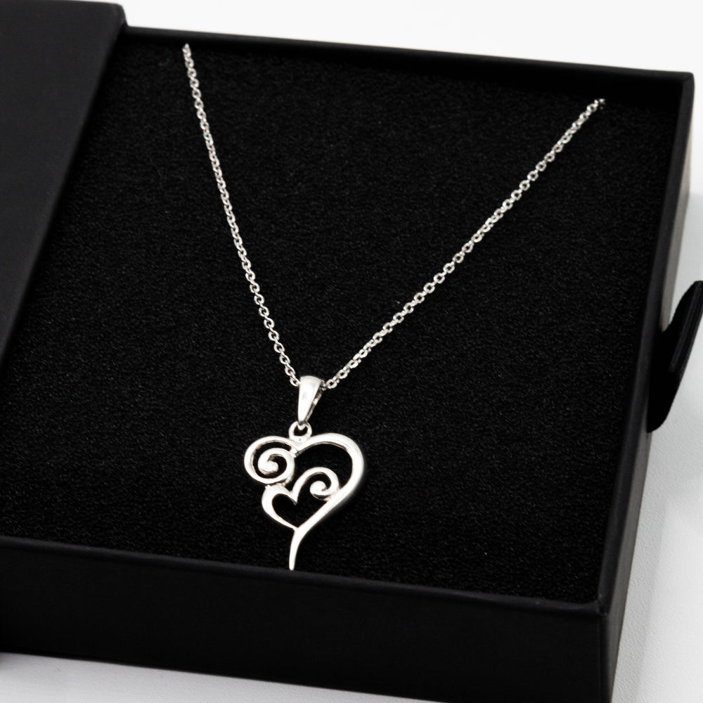 
                      
                        Mother & Child Heart 925 Sterling Silver Pendant Necklace | SilverWorks
                      
                    