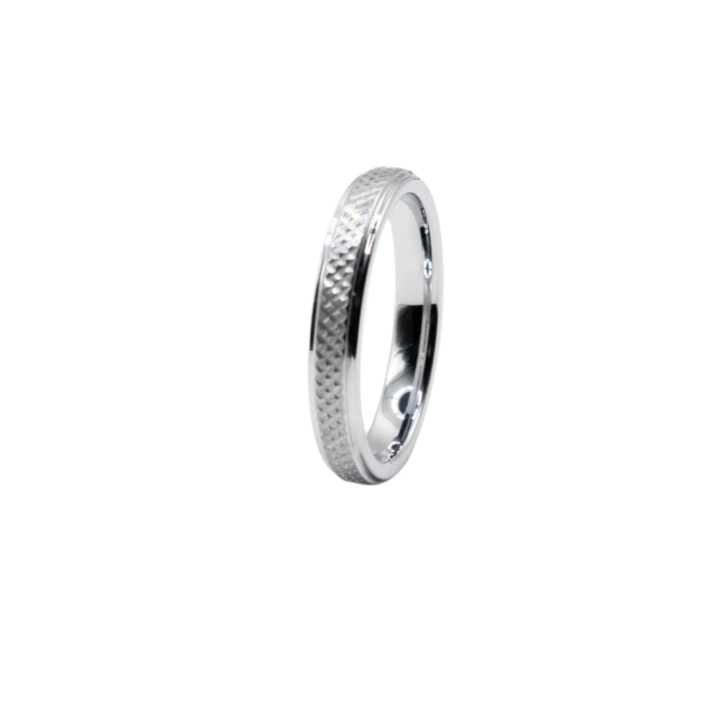 
                      
                        Chad Criss Cross Chemistry Tungsten Wedding Band Ring | SilverWorks
                      
                    