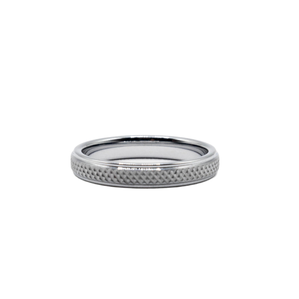 
                      
                        Chad Criss Cross Chemistry Tungsten Wedding Band Ring | SilverWorks
                      
                    