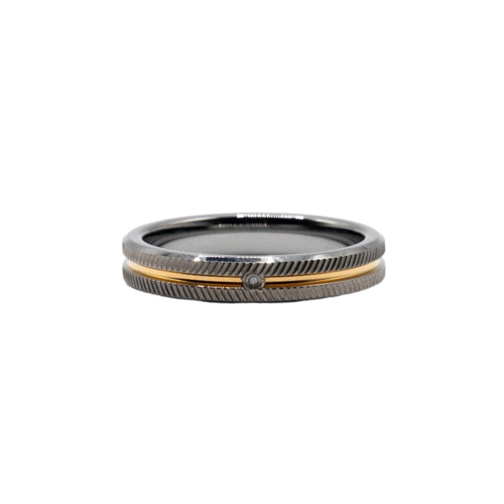 
                      
                        Kelly Tungsten Wedding Ring | SilverWorks
                      
                    