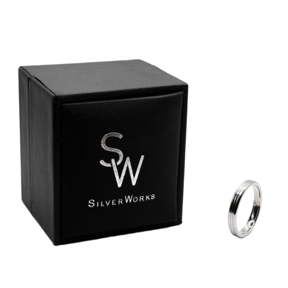 
                      
                        Tatum Tungsten Wedding Band Ring Size 6 | SilverWorks
                      
                    