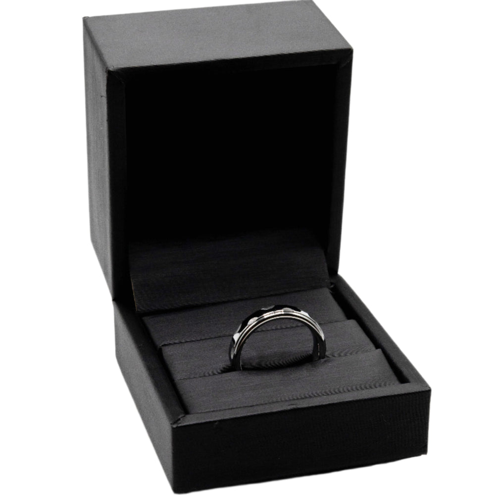 
                      
                        James Scallop Etched Tungsten Band Ring | SilverWorks
                      
                    