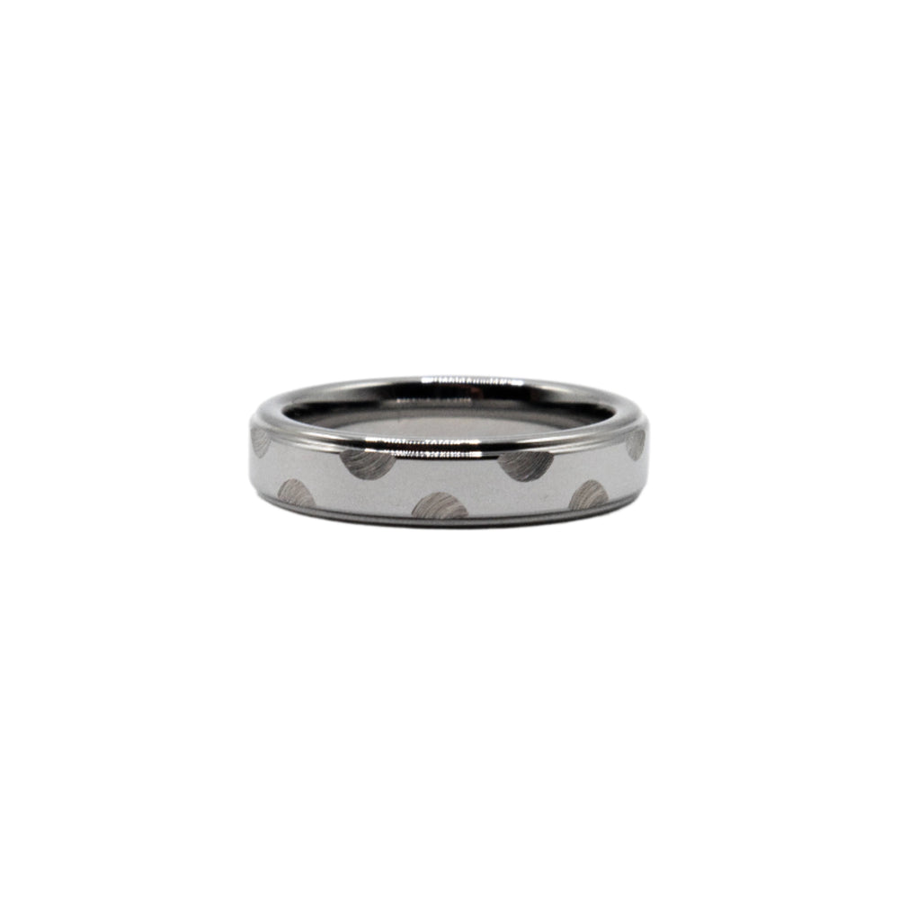 
                      
                        James Scallop Etched Tungsten Band Ring | SilverWorks
                      
                    