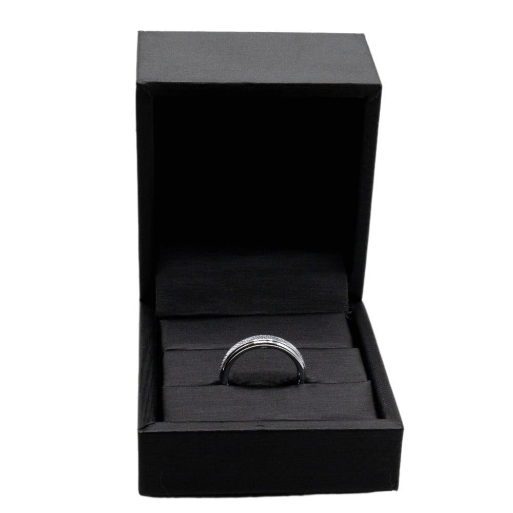 
                      
                        Victoria Embossed Crisscross Tungsten Band Ring | SilverWorks
                      
                    