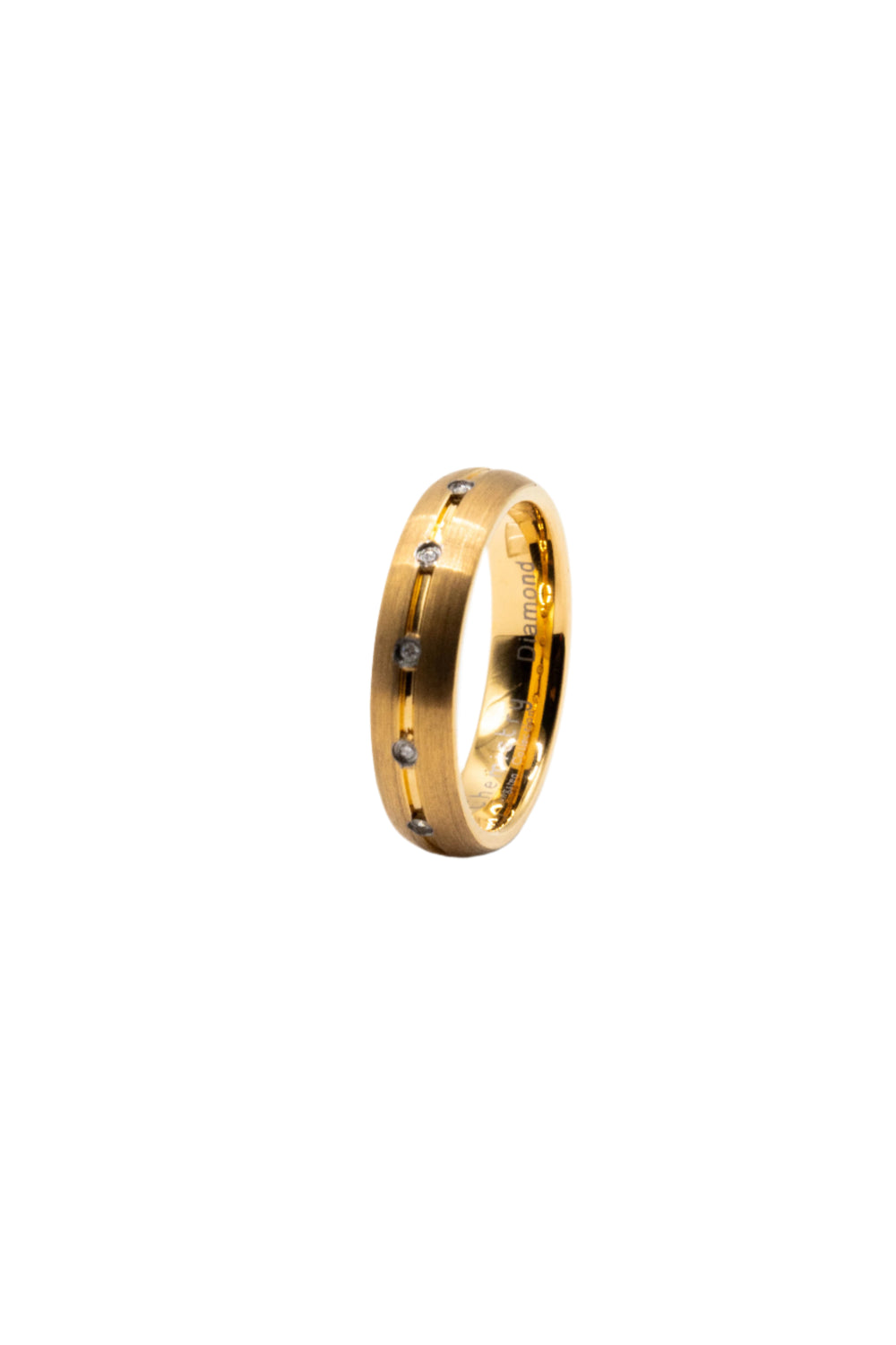 Timothy 5 Diamonds Tungsten Band Ring