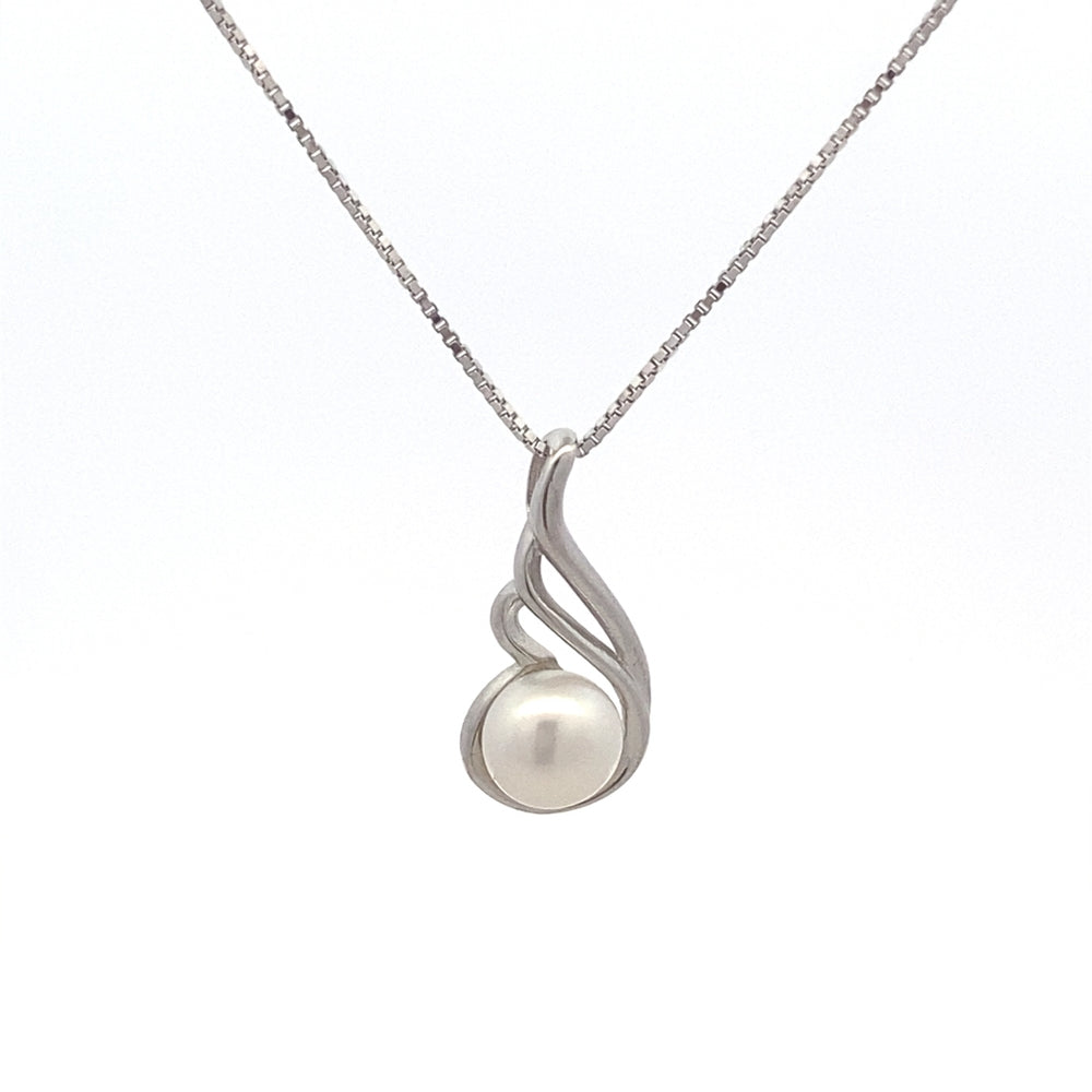 N5123 16IN+1.5IN ADJ SN W 6MM PEARL IN MID OF DROP RHOD 2.25G