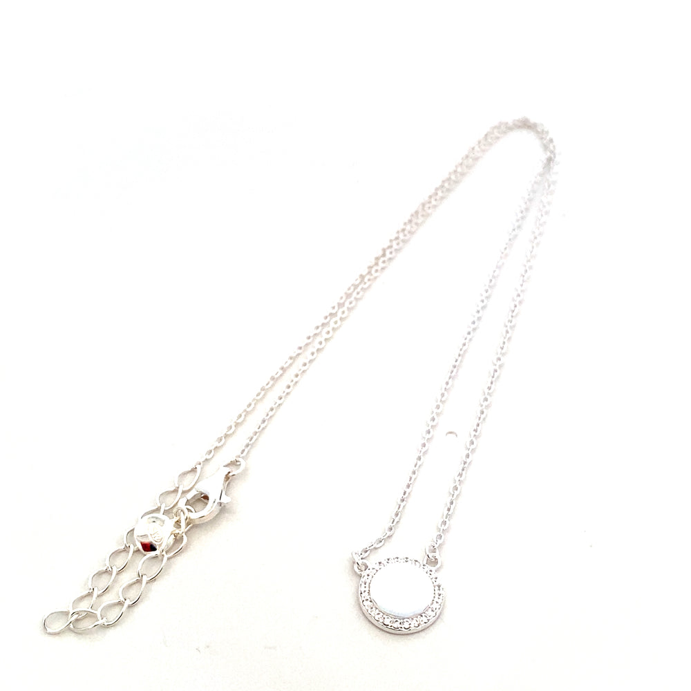 
                      
                        ROUND PENDANT 925 STERLING SILVER NECKLACE
                      
                    