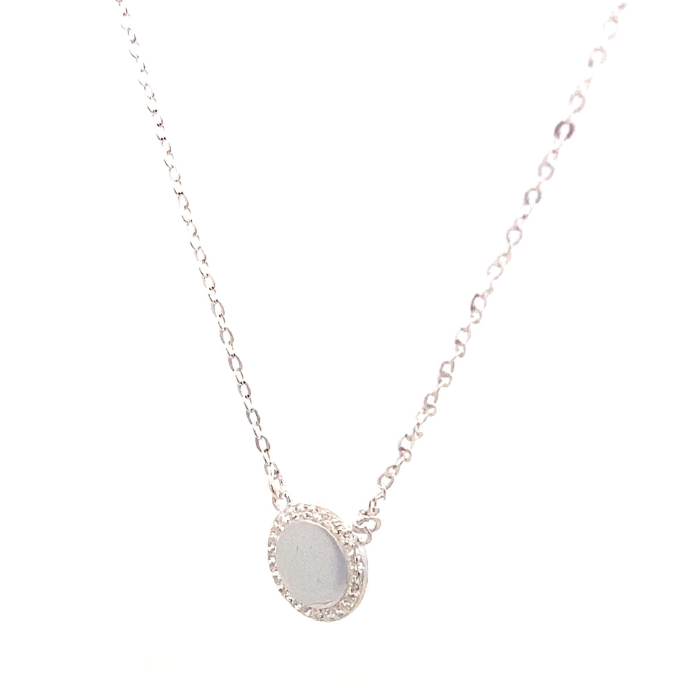 
                      
                        ROUND PENDANT 925 STERLING SILVER NECKLACE
                      
                    