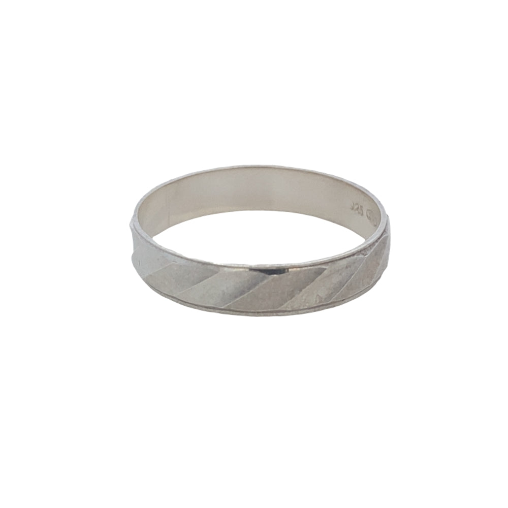 Sanblasted Band Ring (4MM) 1.3G Unisex R43249