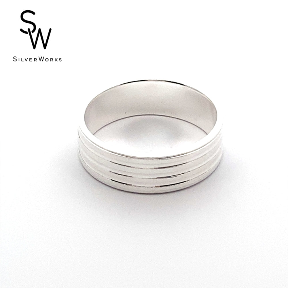 
                      
                        Maren 925 Sterling Silver Wedding Band Ring
                      
                    