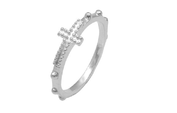 
                      
                        R62238 SILVER POLISH ROSARY RING
                      
                    