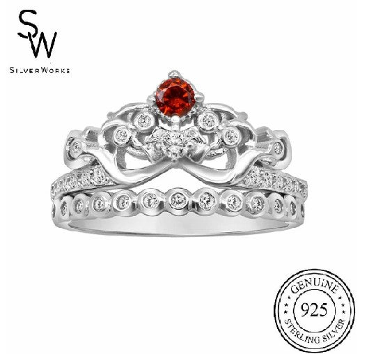 R633875 2 IN 1 SNOW WHITE PRINCESS RING