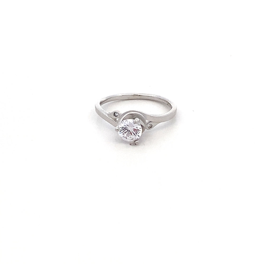 R63687 4 SWRL PRONG RND CZ LADIES R