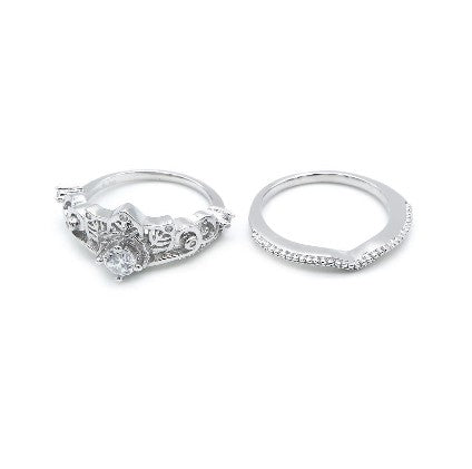 Frances 925 Sterling Silver Crown Ring | SilverWorks
