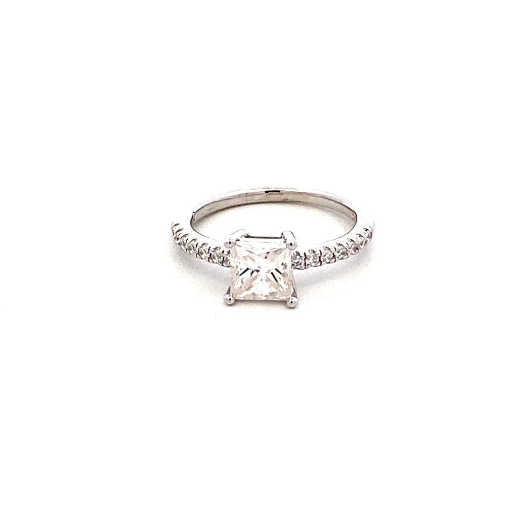 R66296 5.5X5.5MM SQRE W 1CT DIA BTH SIDECZ SLVR RNG 2G