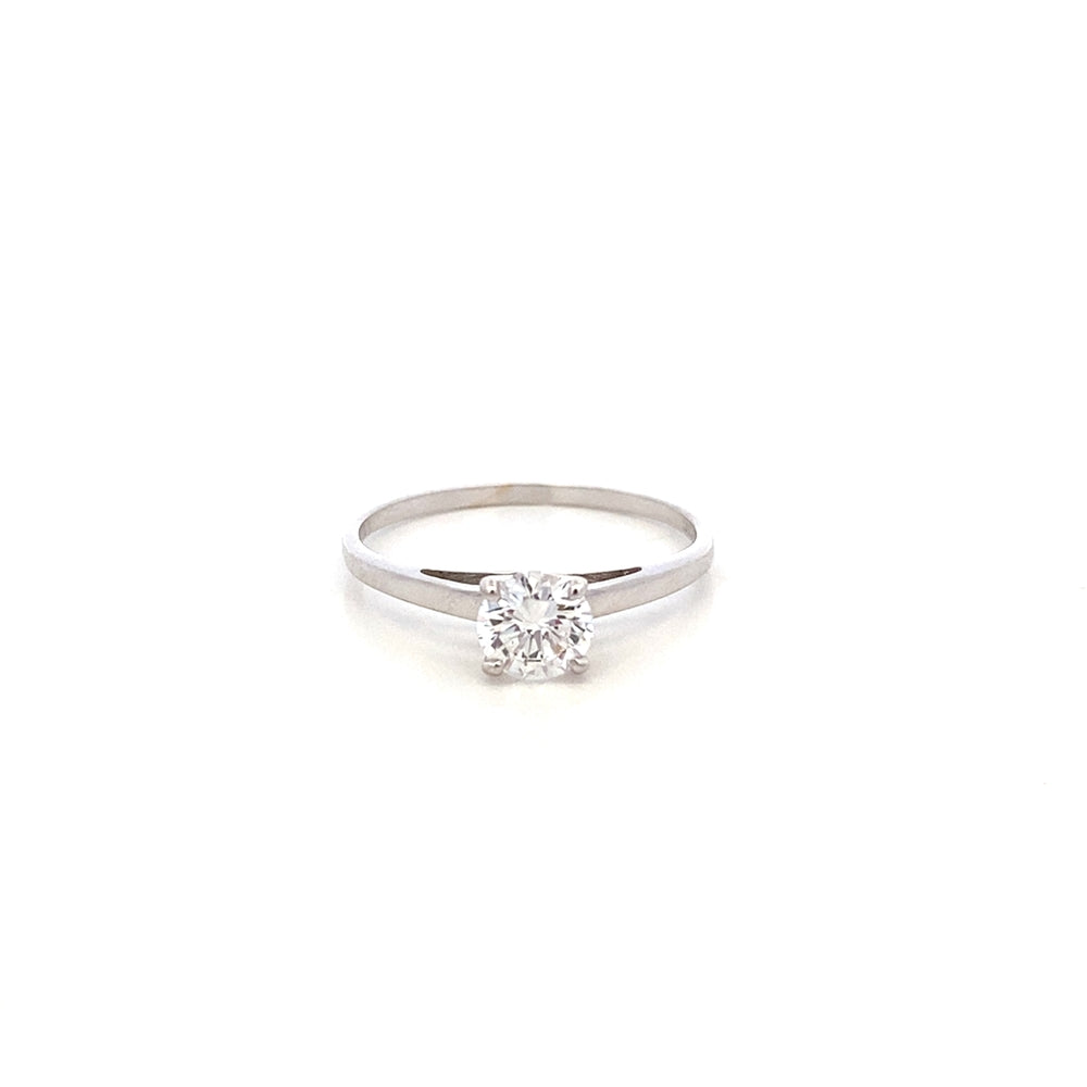 R671265 Lulu Solitaire Cut 925 Sterling Silver Engagement Ring