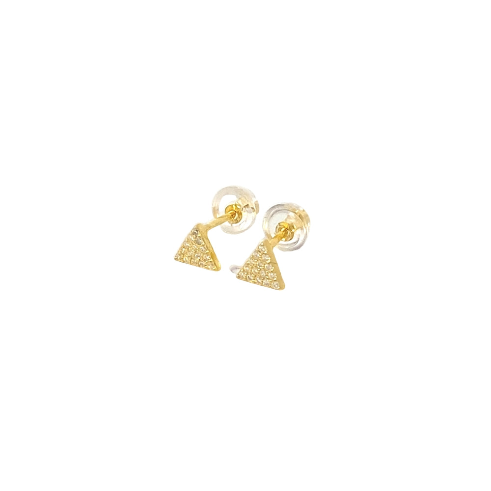 
                      
                        Sherette Gold Plated Microstuds Earrings Set Ball, Pav Triangle and Heart with Cubic Zirconia
                      
                    