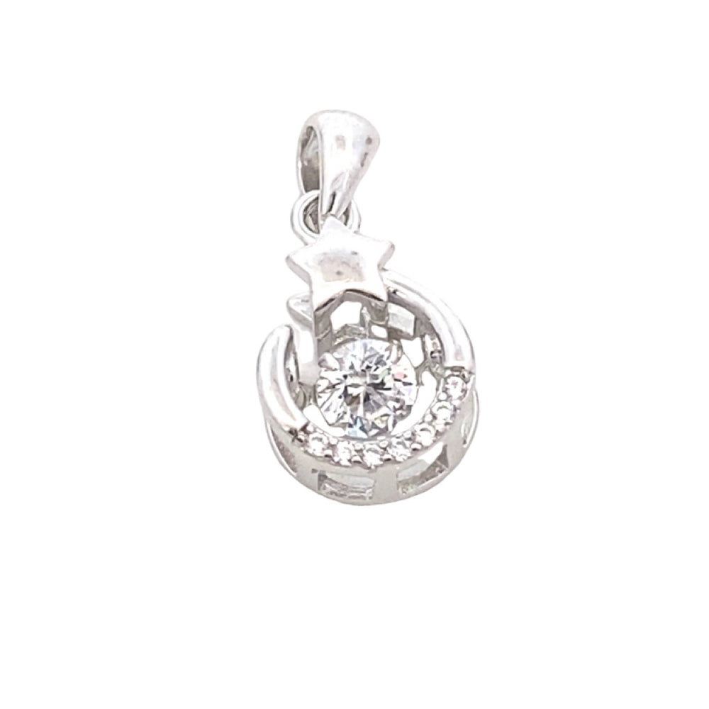 
                      
                        S778 CRSCNT MOON STAR END W CZ RHOD SE PNDNT SET  2.80G
                      
                    