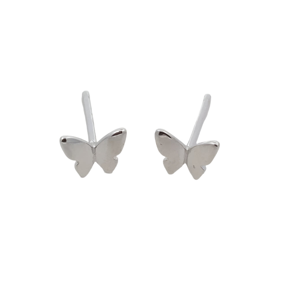 
                      
                        S794 RHOD SET OF PLAIN BUTTERFLY FLOWER W CZ STONE IN PRONG
                      
                    
