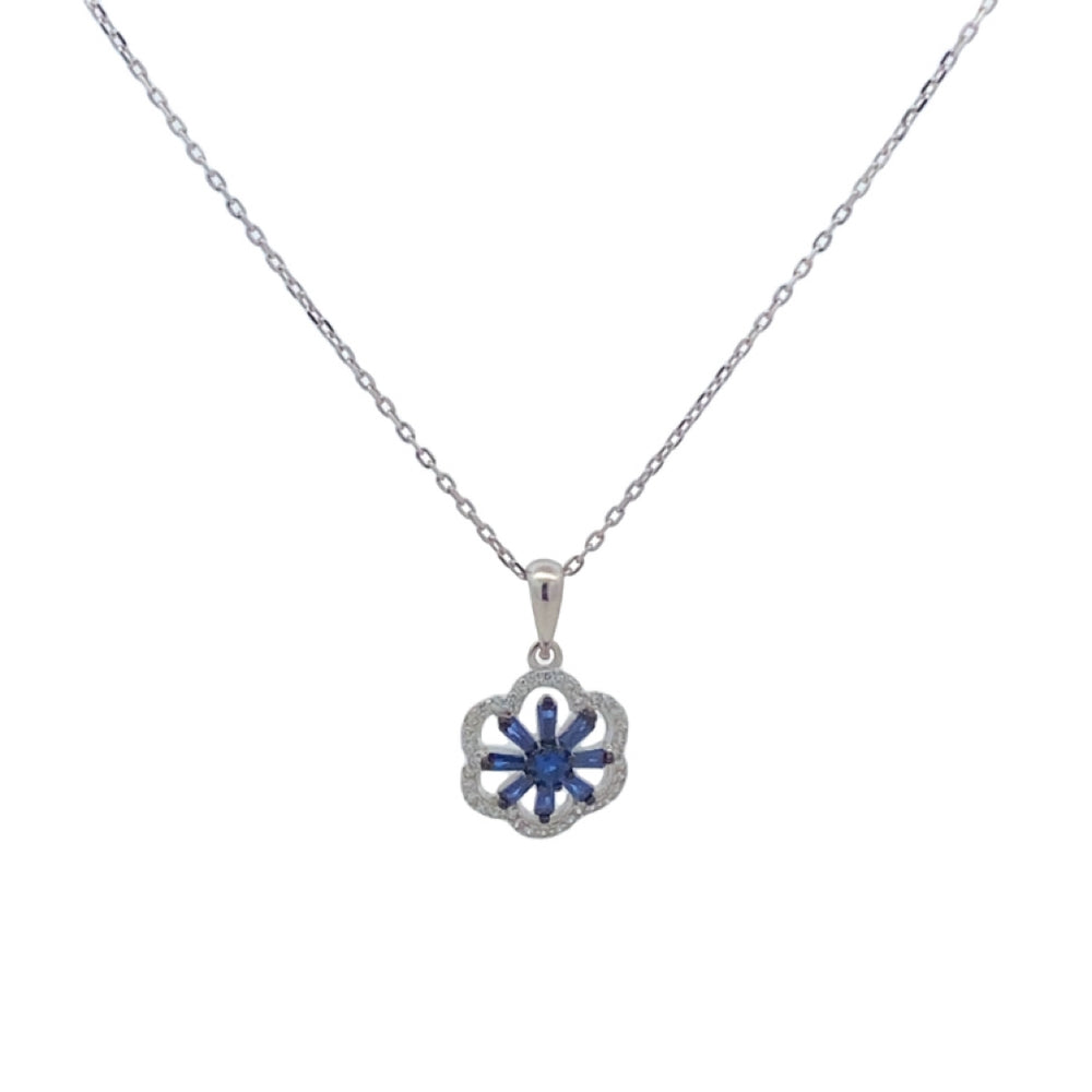 Azure Flower 925 Sterling Silver Jewelry Set | SilverWorks