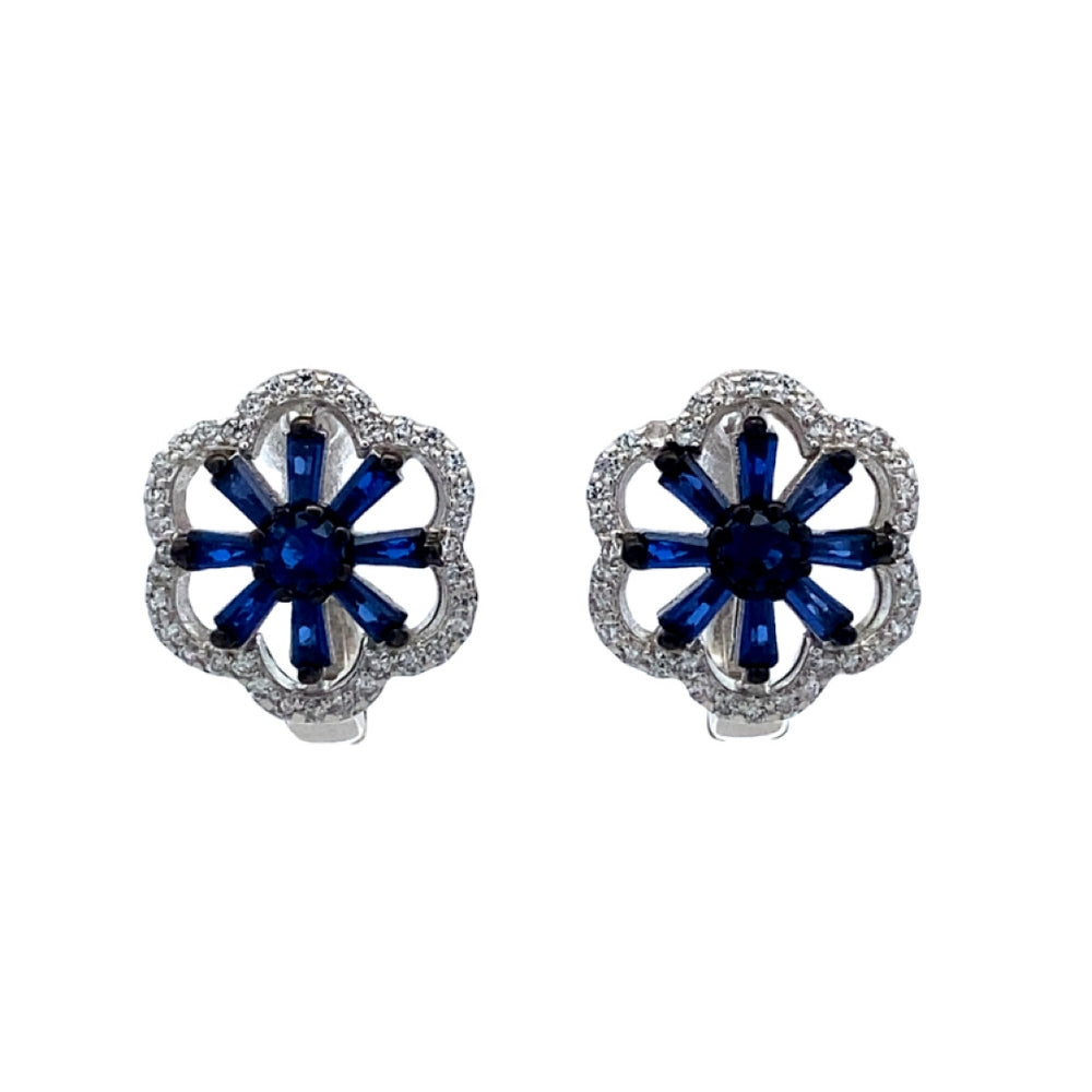 Azure Flower 925 Sterling Silver Jewelry Set | SilverWorks