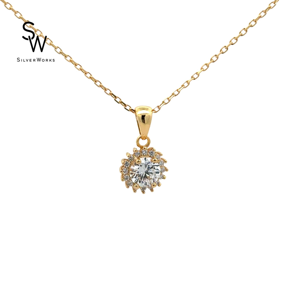 S841 6MM MIDNSIDE CZ ROSITAS FLWR STUD SE SN 16IN+2IN GP SET 5.9G