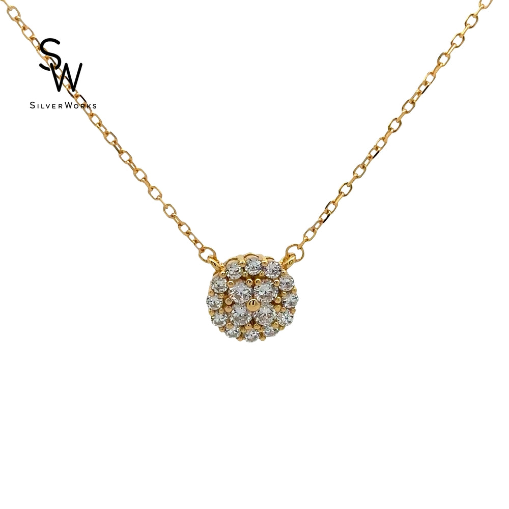 S843 GP 2LYRD FULL CZ ROSITAS FLOWER STUD 16IN+2IN SN 6.4G