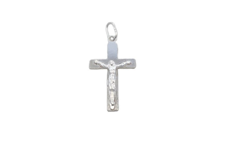 C5138 X PTTRND BCK CROSS WTH JC SLVR PNDNT 1.96G