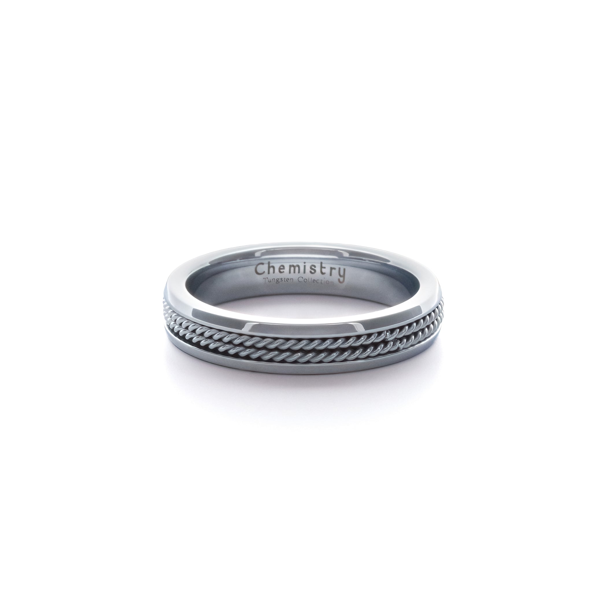 Zoe Braided Tungsten Ring | SilverWorks