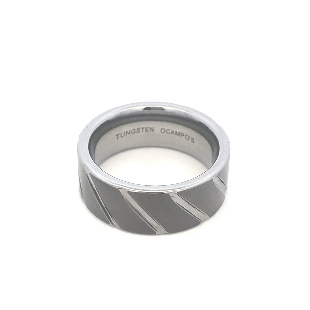 SilverWorks Chemistry Tungsten Ring Size 7 T87