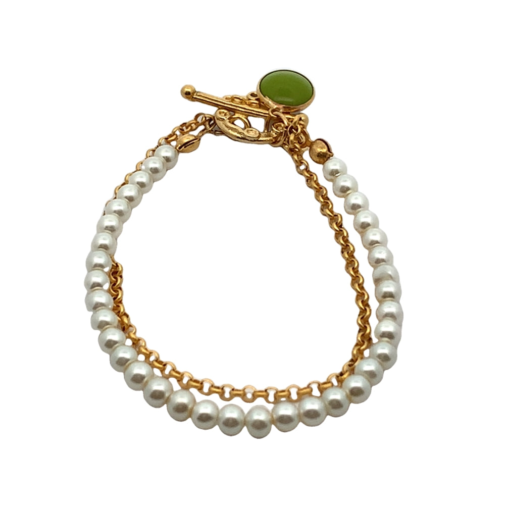 
                      
                        WLB044PEARL BRACELET W/ENAMEL
                      
                    