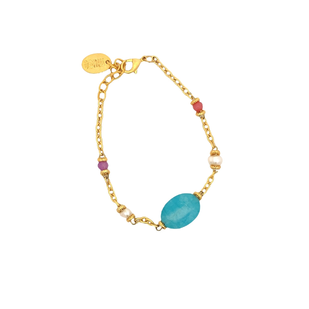 
                      
                        WLB056GOLD PLATED BRACELET W/ GLASS BEADS
                      
                    