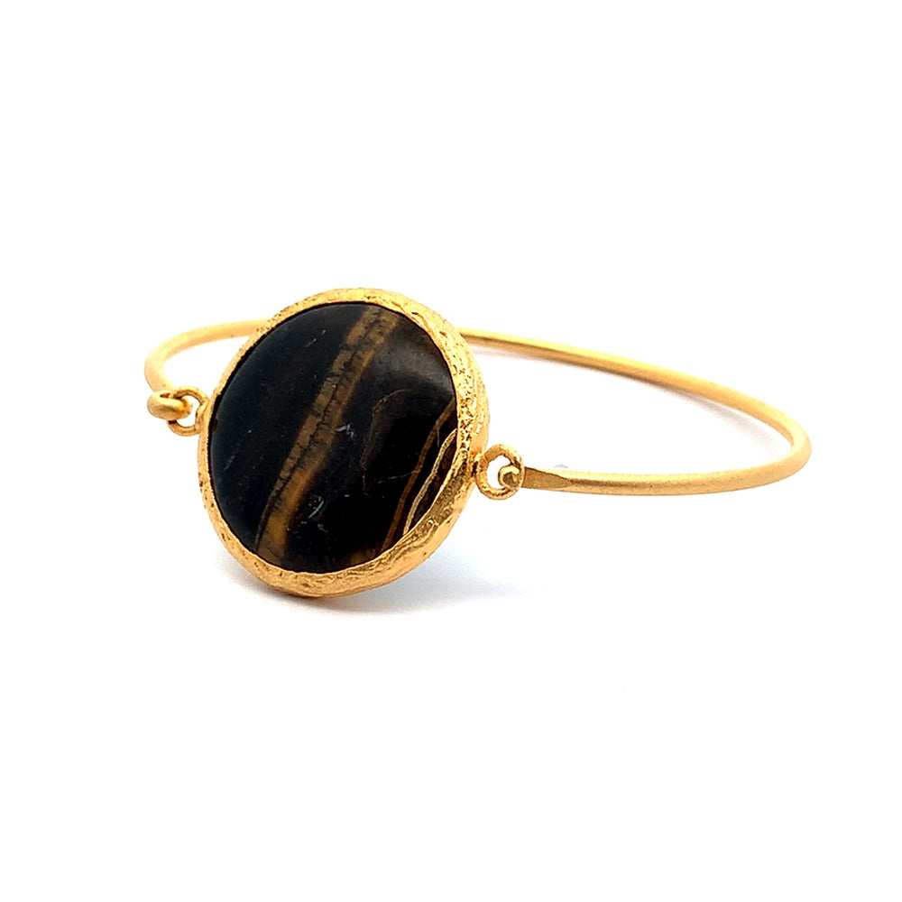 
                      
                        WLB059 GOLD PLATED BANGLE W/AGATE STONES
                      
                    