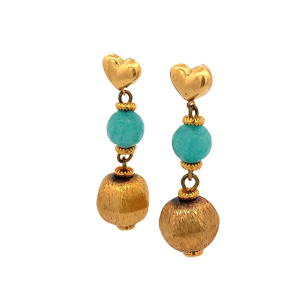 
                      
                        WLE042 GOLD PLATED STUD EARRING W/ GLASS BEADS
                      
                    