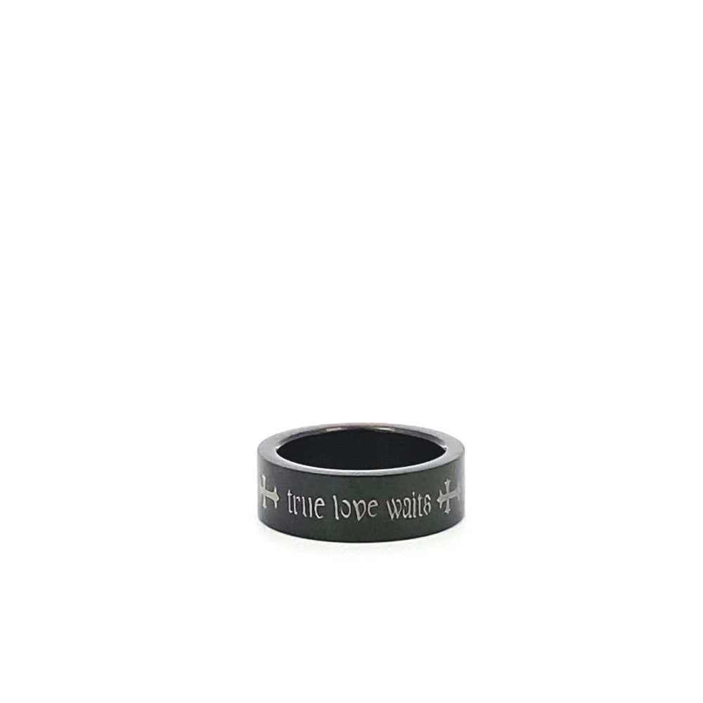 Mio Mio by Silverworks Stainless Steel True Love Waits Ring For Men X9204