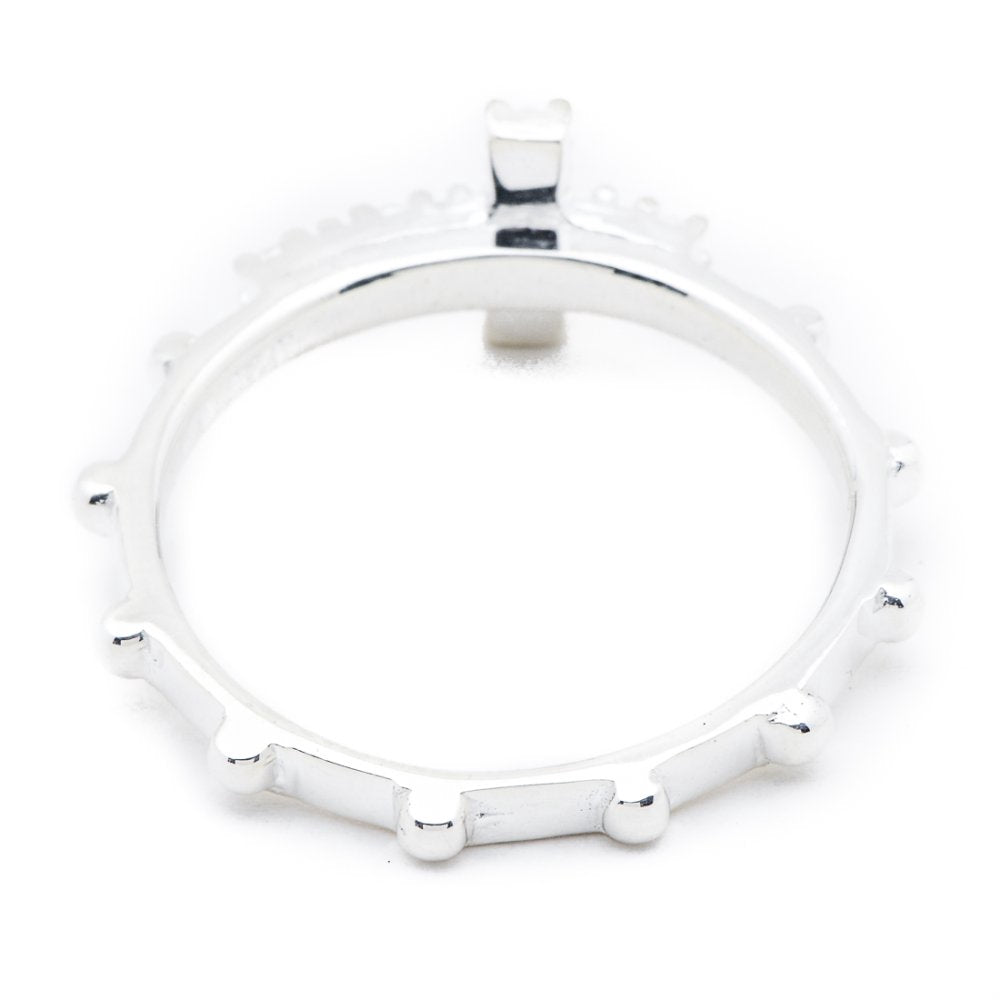 
                      
                        Rose Rosary 925 Sterling Silver Ring | SilverWorks
                      
                    
