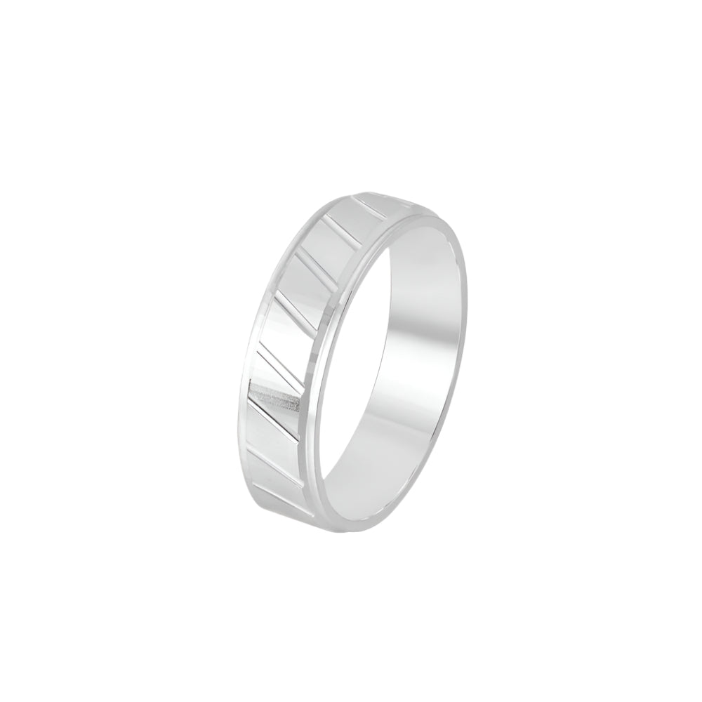Isolde 925 Sterling Silver Wedding Band Ring | SilverWorks
